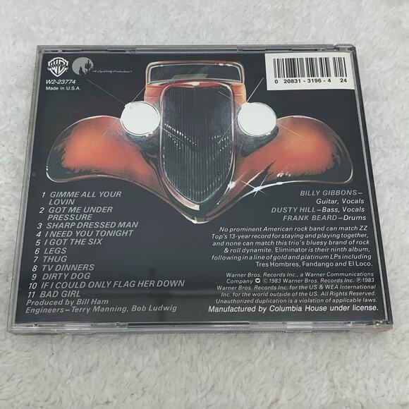 ZZ Top Afterburner and Eliminator CDs 80's Rock Warner Bros. Tested/Works - Picture 10 of 11